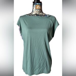 ☀️ 78 & Sunny ☀️ NWT size S modal dolman boatneck tee sage green